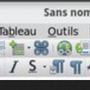 Barre d'outils